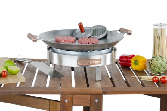 GrillSymbol stekhäll gasol PRO-460, ø 46 cm (Gratis överdrag och skyddspåse)