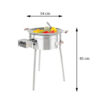 GrillSymbol gasol wok utomhus PRO-545, ø 54 cm