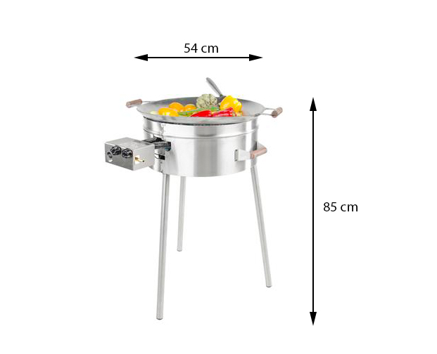 GrillSymbol gasol wok utomhus PRO-545, ø 54 cm