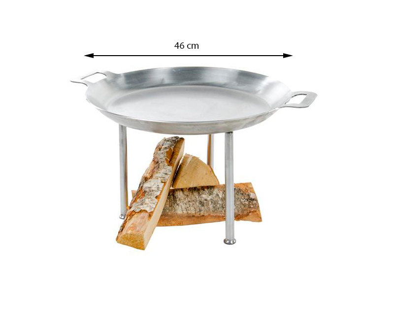 GrillSymbol utomhus stekhäll med ben Stark set, ø 46 cm