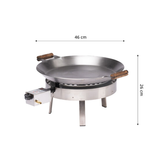 GrillSymbol stekhäll gasol PRO-460, ø 46 cm