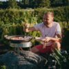 GrillSymbol stekhäll gasol PRO-460 inox, ø 46 cm (Gratis överdrag och skyddspåse)