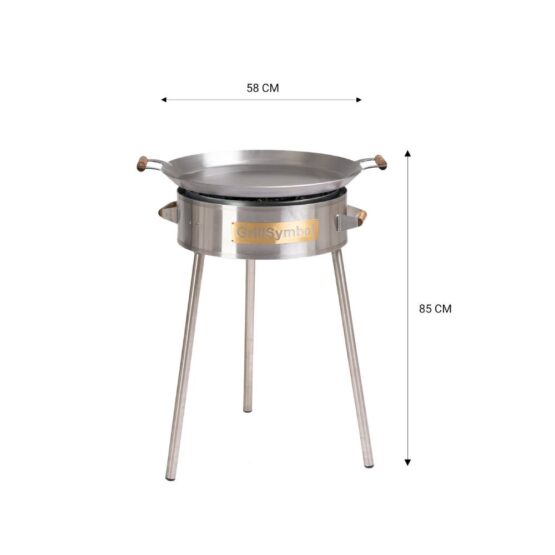 GrillSymbol stekhäll gasol PRO-580, ø 58 cm