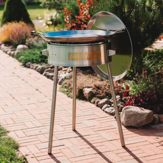 GrillSymbol stekhäll gasol PRO-580 inox, ø 58 cm