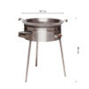 GrillSymbol gasol wok utomhus PRO-675, ø 67 cm