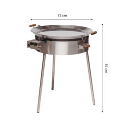 GrillSymbol stekhäll gasol PRO-720 inox, ø 72 cm