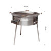 GrillSymbol gasol wok utomhus PRO-915, ø 91 cm