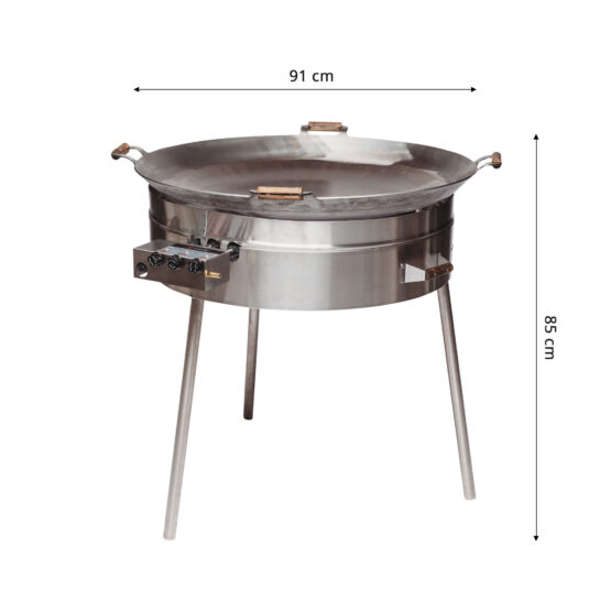 GrillSymbol gasol wok utomhus PRO-915, ø 91 cm