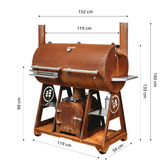 GrillSymbol BBQ rökgrill Smoky Beast XL