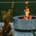 GrillSymbol rostfritt stål eldstad utomhus Luna Silver ø 119 cm