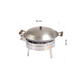 GrillSymbol Cataplana set PRO-450 CAT inox, ø 45 cm