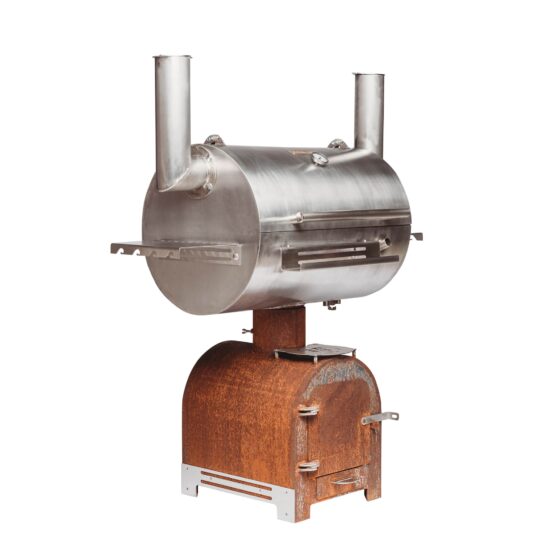 GrillSymbol BBQ rökgrill Smoky Beast Silver