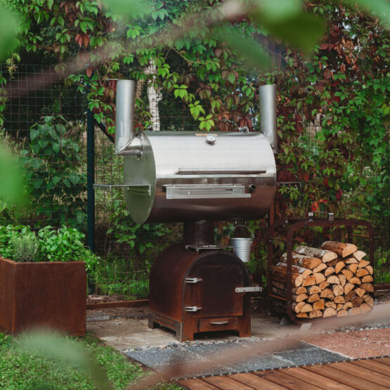 GrillSymbol BBQ rökgrill Smoky Beast Silver