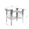 GrillSymbol pizzaugn bord Baso-inox