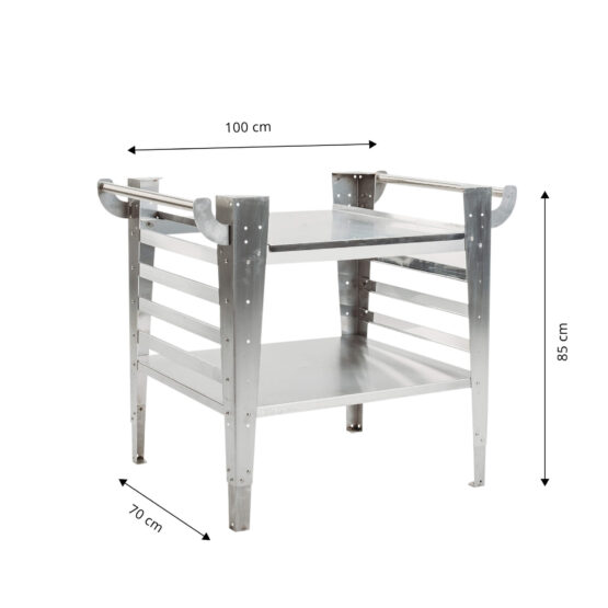 GrillSymbol pizzaugn bord Baso-inox