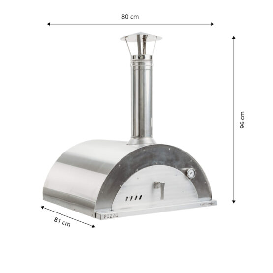 GrillSymbol vedeldad pizzaugn Pizzo-inox