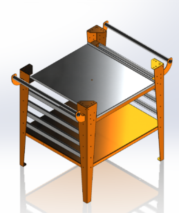 GrillSymbol pizzaugn bord Baso