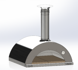 GrillSymbol vedeldad pizzaugn Pizzo-inox