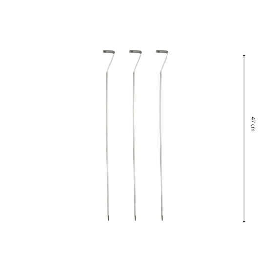 GrillSymbol grillspett 3 pc x 47 cm