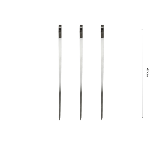 GrillSymbol grillspett 3 pc x 47 cm