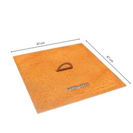 GrillSymbol lock för eldstad i corten 50 x 50 cm