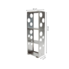 GrillSymbol vedförvaring WoodStock inox, storlek L 60*37*170 cm