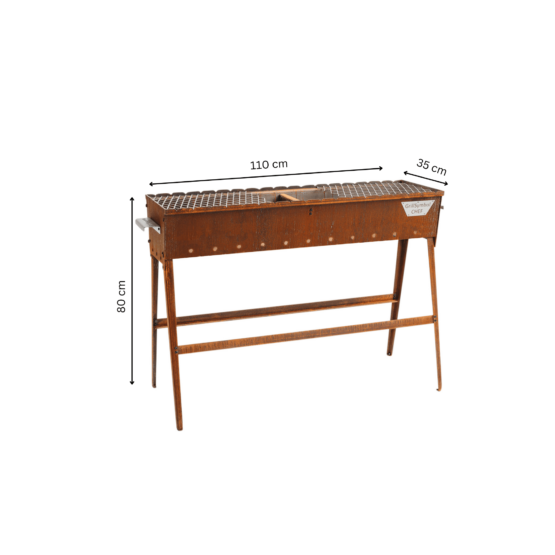 GrillSymbol kolgrill Naked Chef XL komplett set