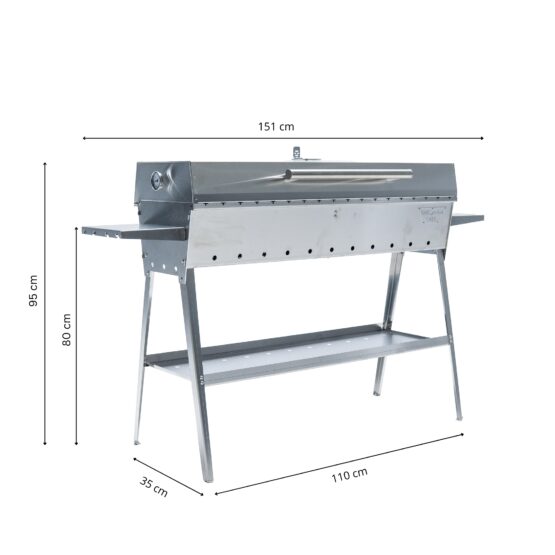GrillSymbol kolgrill Chef XL Silver