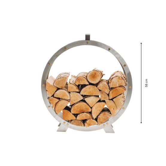 GrillSymbol vedkorg Hugo-inox, ø 58 cm