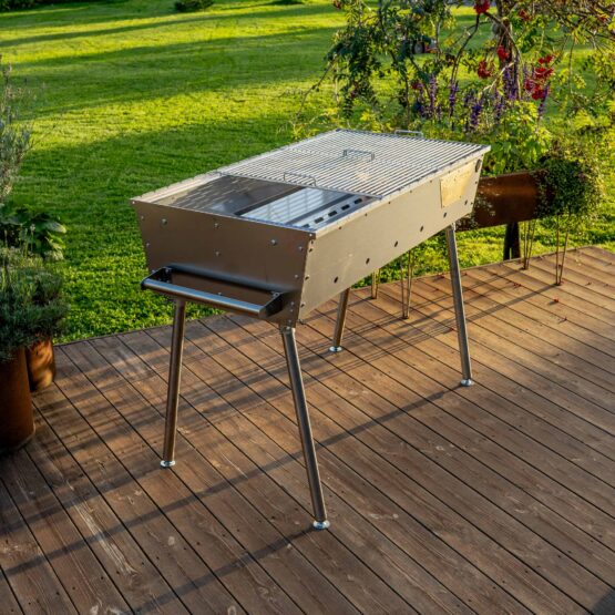 GrillSymbol kolgrill Naked Chef XXL Silver