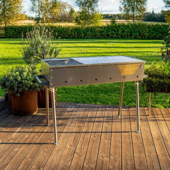 GrillSymbol kolgrill Naked Chef XXL Silver