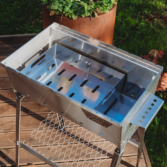 GrillSymbol kolgrill Naked Chef XS Silver