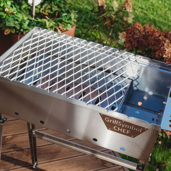 GrillSymbol kolgrill Naked Chef XS Silver