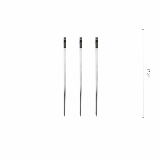 GrillSymbol grillspett 3 pc x 37 cm