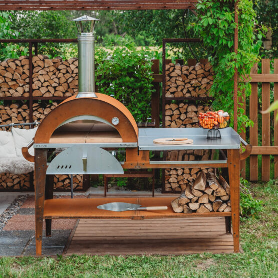 GrillSymbol pizzaugn med stor bord Pizzo-XL-set- SUPERPRIS!