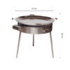 OUTLET GrillSymbol stekhäll gasol PRO-960 inox, ø 96 cm