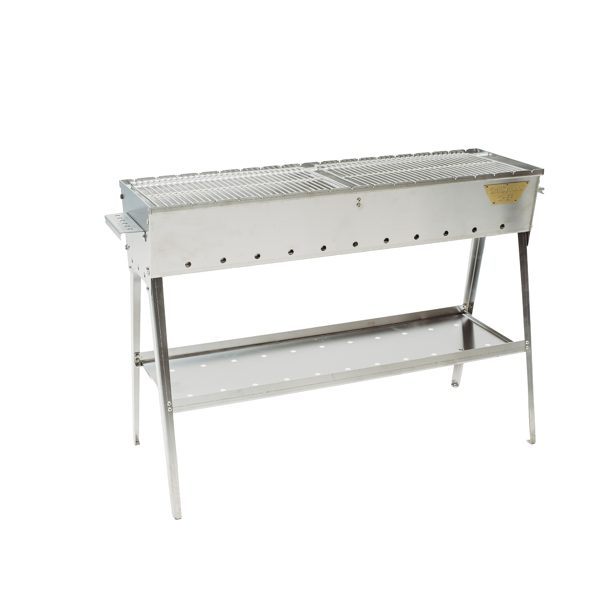 GrillSymbol kolgrill Naked Chef XL Silver GrillSymbol kolgrill Naked Chef XL Silver