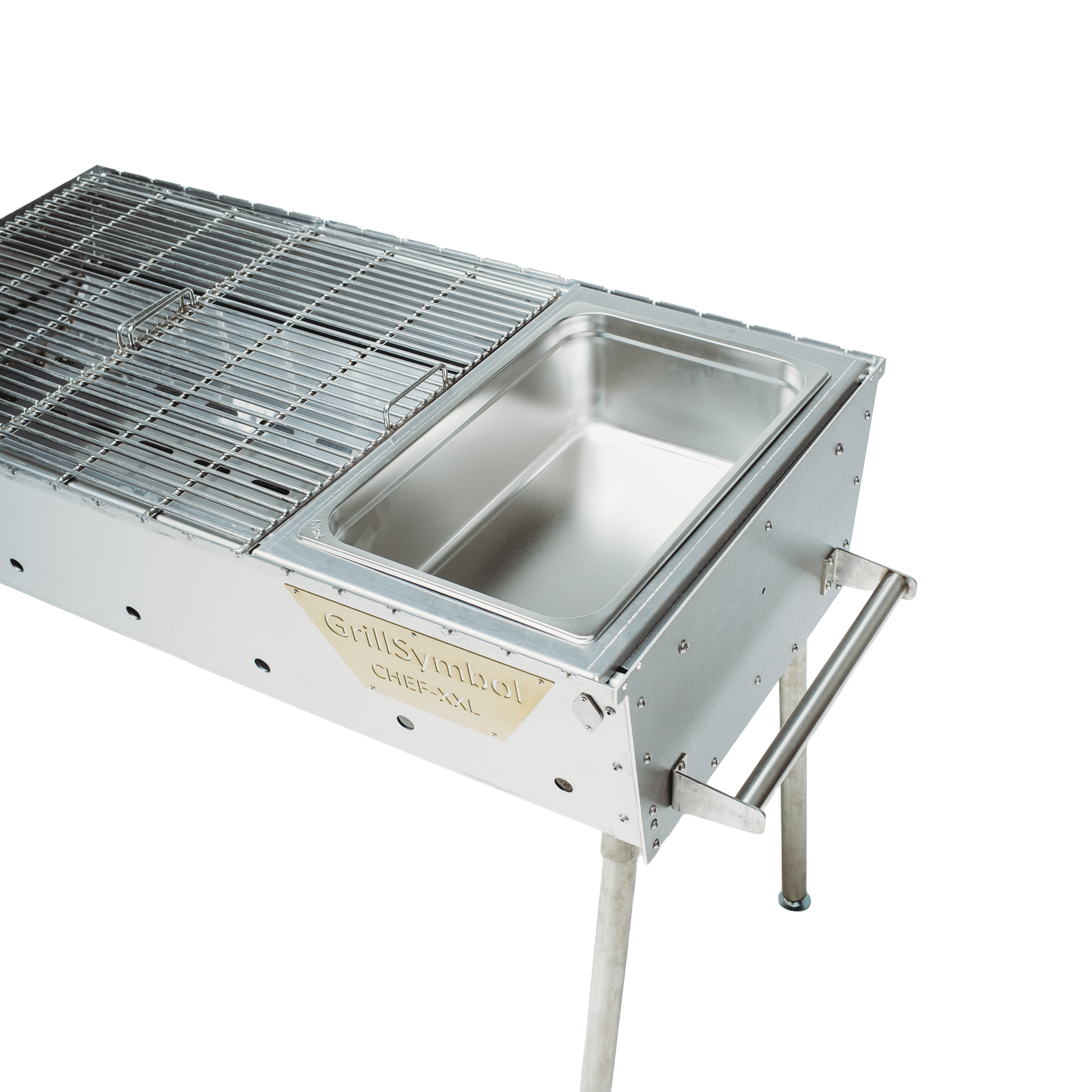 GrillSymbol kolgrill Naked Chef XXL Silver GrillSymbol kolgrill Naked Chef XXL Silver