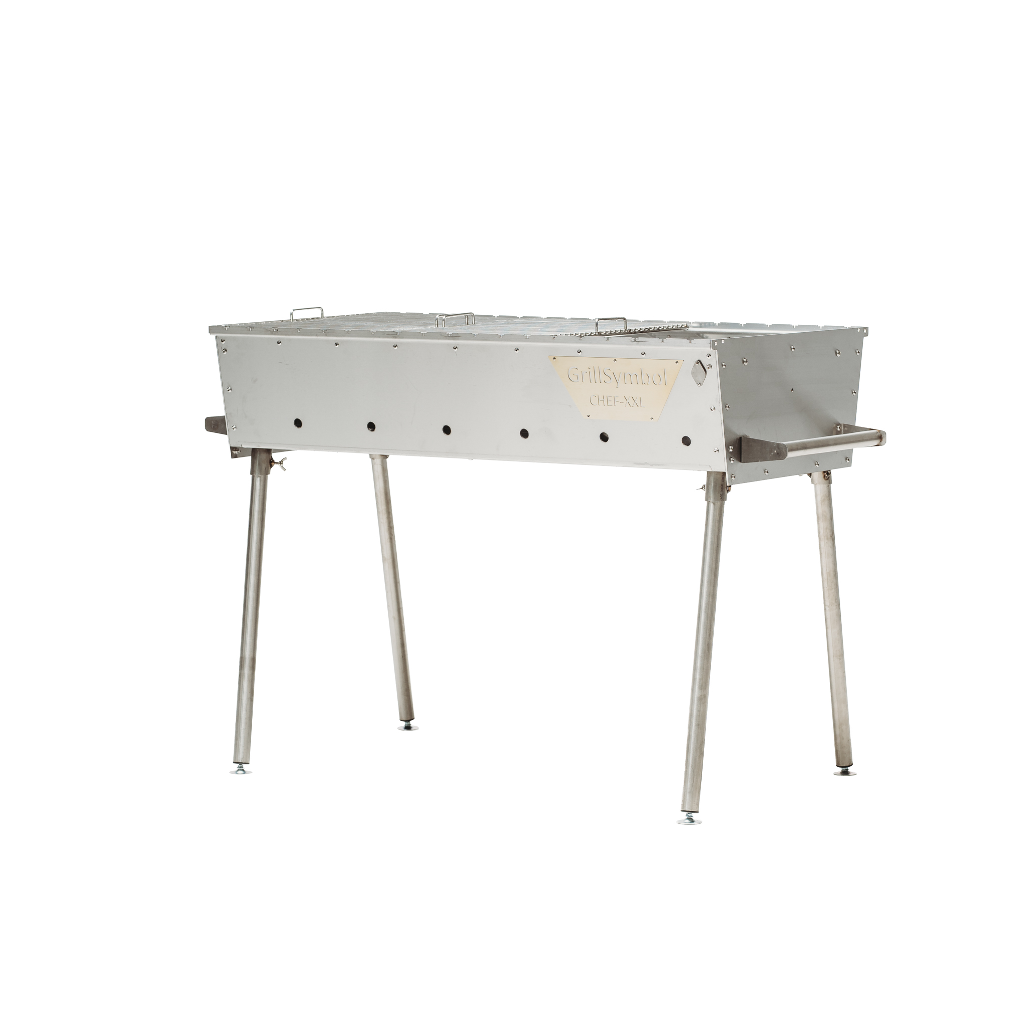 GrillSymbol kolgrill Naked Chef XXL Silver GrillSymbol kolgrill Naked Chef XXL Silver